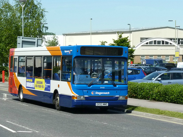 Stagecoach 34413 in Havant - 4 June 2013