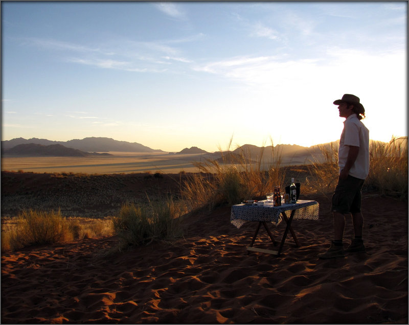 Apéro au coucher du soleil