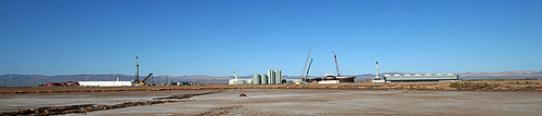 Geothermal Plant Under Construction Next To Mud Volcanoes (9159)