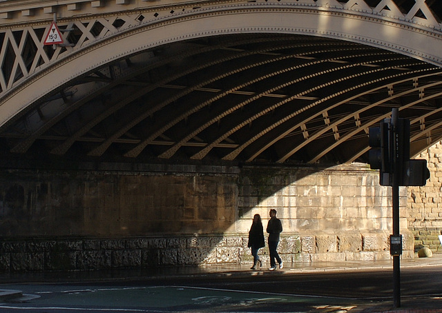 Under the arch