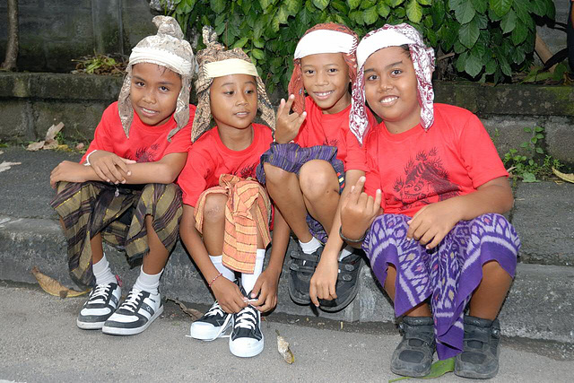 Four carrier of Ogoh Ogoh statues