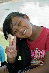 Balinese smiling face girl