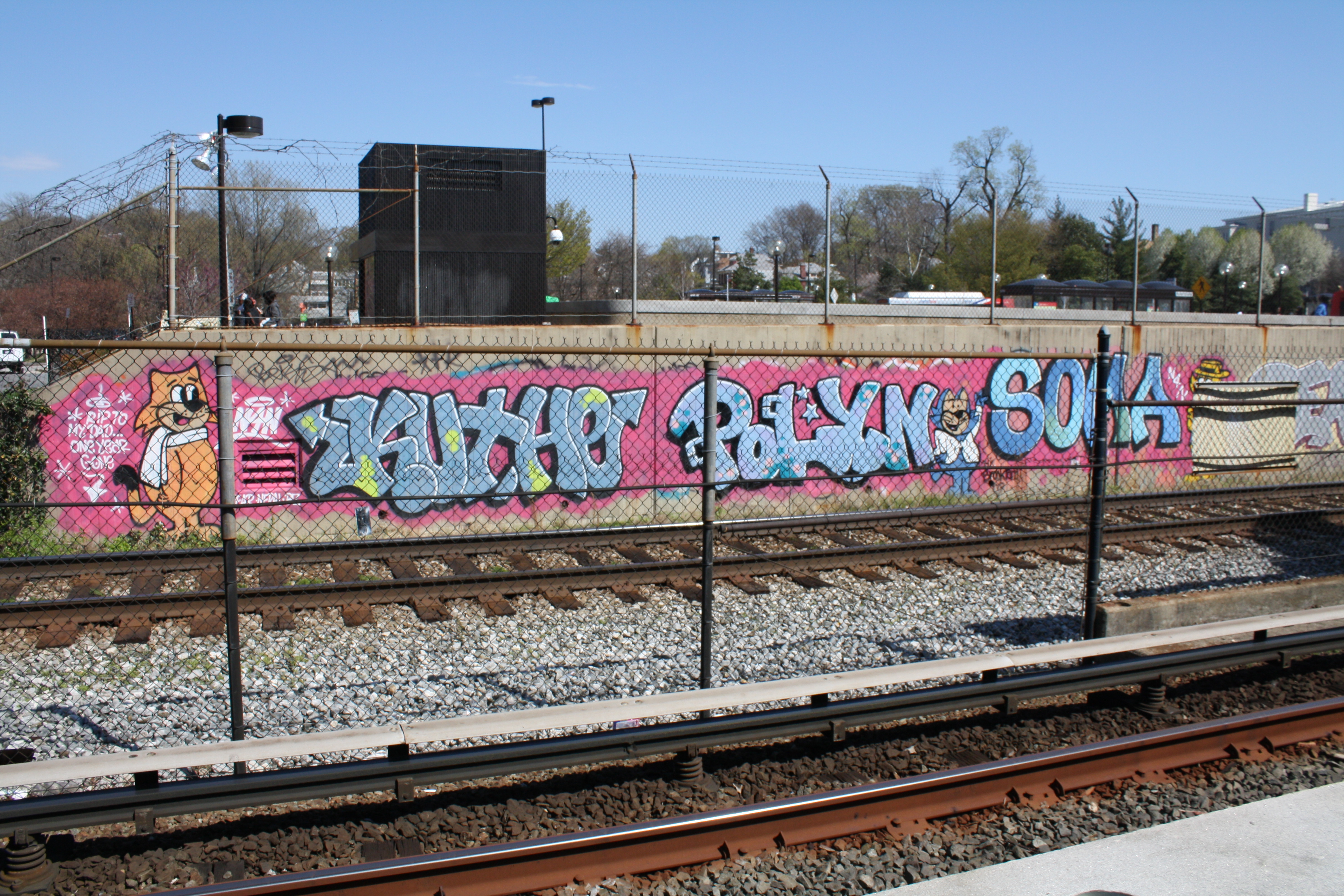 55.GraffitiTagging.WMATA.BrooklandCUA.NE.WDC.6April2011