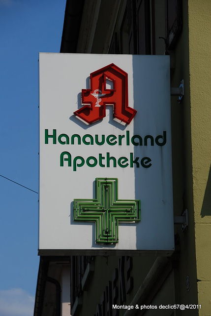 Enseigne Hanauerland (pharmacie )