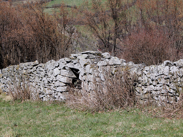 mur à abris de berger
