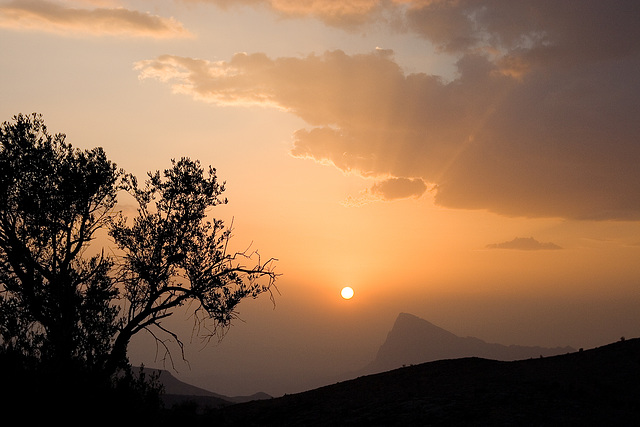 Sunset on Jebel Shams