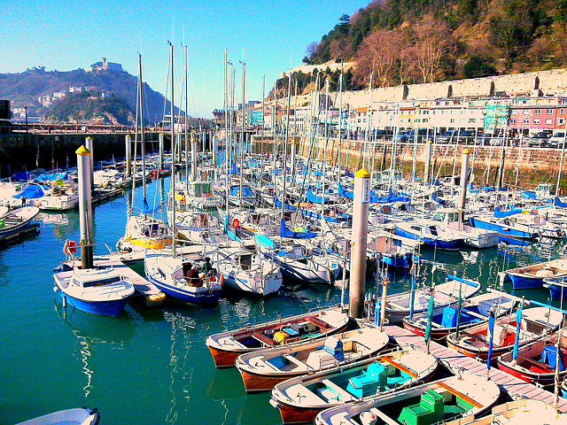 San Sebastián: puerto.