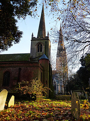 two churches of st. mary, stoke newington, london