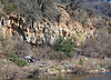 prismes basaltiques anciens au-dessus de la Loire