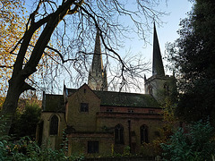 two churches of st. mary, stoke newington, london