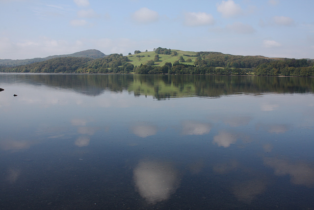 Sky reflected