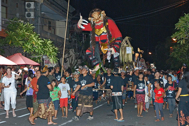 The procession passes