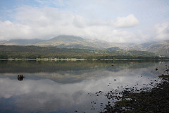 Mountains in the lake