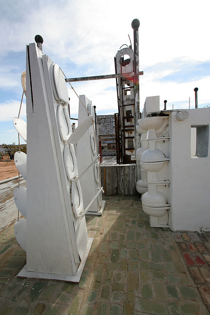 Noah Purifoy Outdoor Desert Art Museum - The White House (9851)