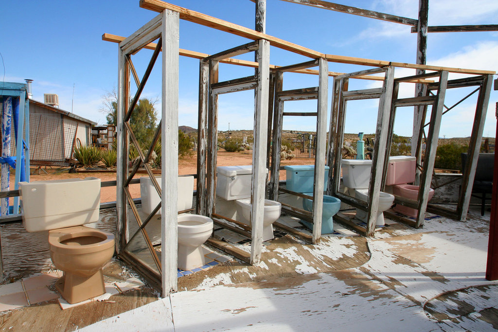 Noah Purifoy Outdoor Desert Art Museum - The White House (9859)
