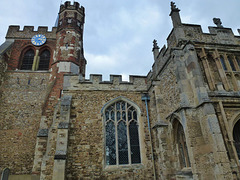 st.mary's church, hitchin, herts., c12/13 tower, late c14 porch