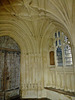 st.mary's church, hitchin, herts., view inside the c14 south porch, with splendid vaulting
