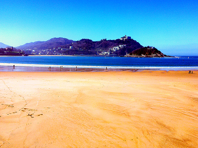 San Sebastián: playa de la Concha.