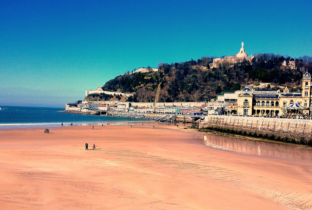 San Sebastián: playa de la Concha.