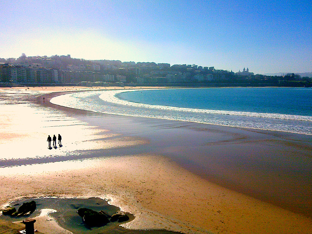 San Sebastián: playa de la Concha.