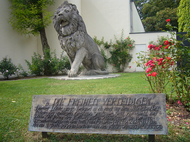 Gedenktafel für Fritz Gerlich - Katholische Akademie in Bayern