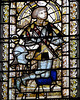 east harling church , norfolk, donor robert wingfield in c15 glass shown wearing a yorkist livery collar
