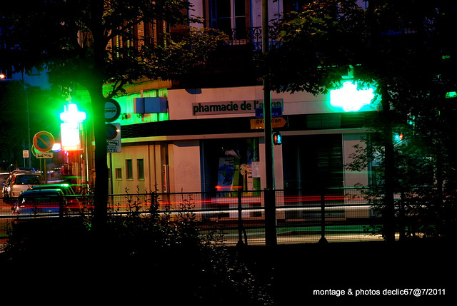 Pharmacie enseigne de nuit