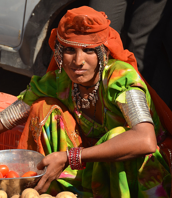 India. Tribal woman