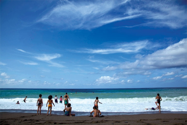 Childhood sea and sky