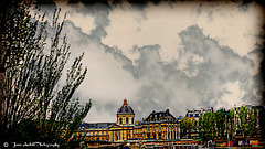 Painting of  a stormy Paris 2009