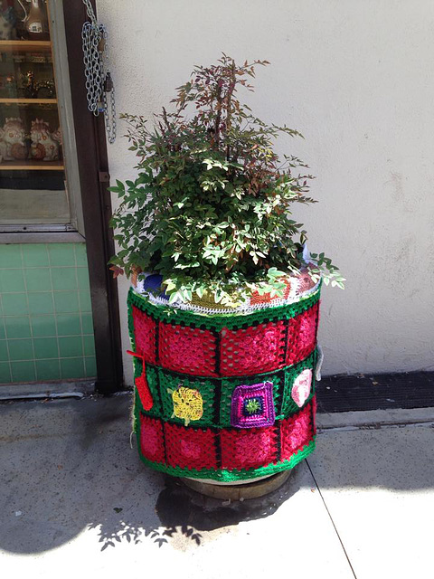 Yarn Bomb on Chung King Road, by me