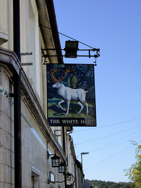 The White Hart pub sign - Queen's Road Aldershot