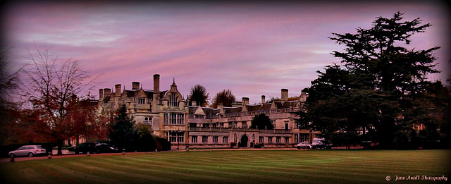 Sunset at Rushton Hall