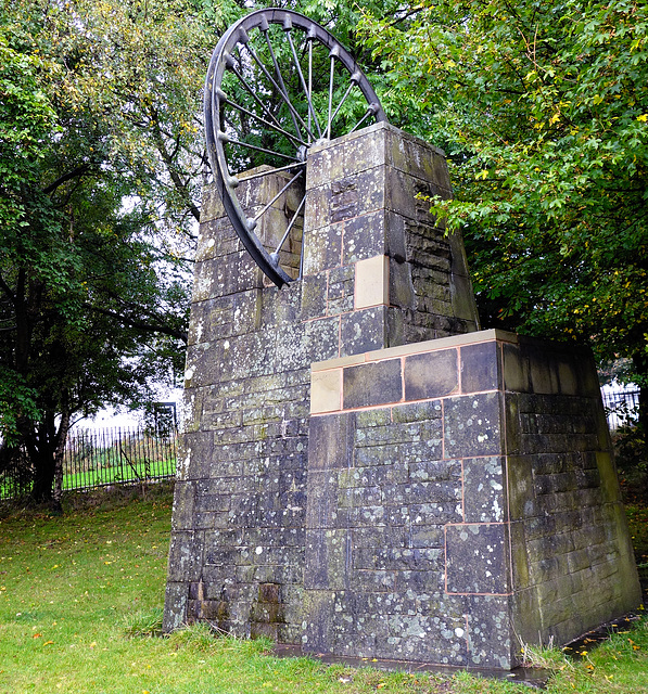 Coal-mining monument.