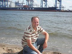 am Elbstrand.....