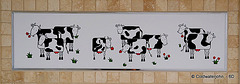 Whimsical wall tile for the Dairy