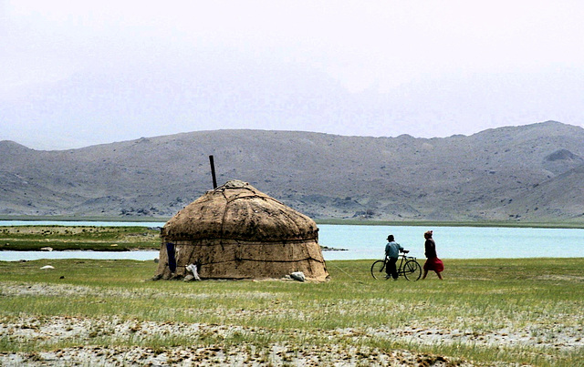 Summer yurt at Karakul Lake