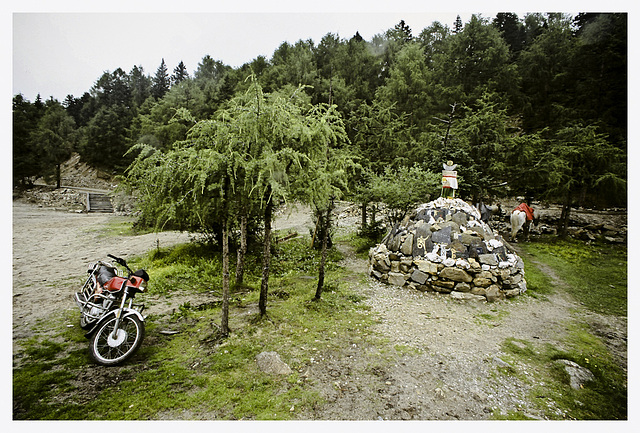 Tibetan  cairn