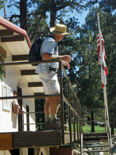 Ed At Ranger Station on Mt San Jacinto (0035)