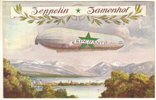 Bildkarto - Zeppelin Zamenhof  1910