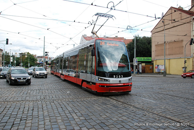 Le dernier modèle de tram de prague ...