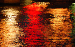 Feu rouge en Seine
