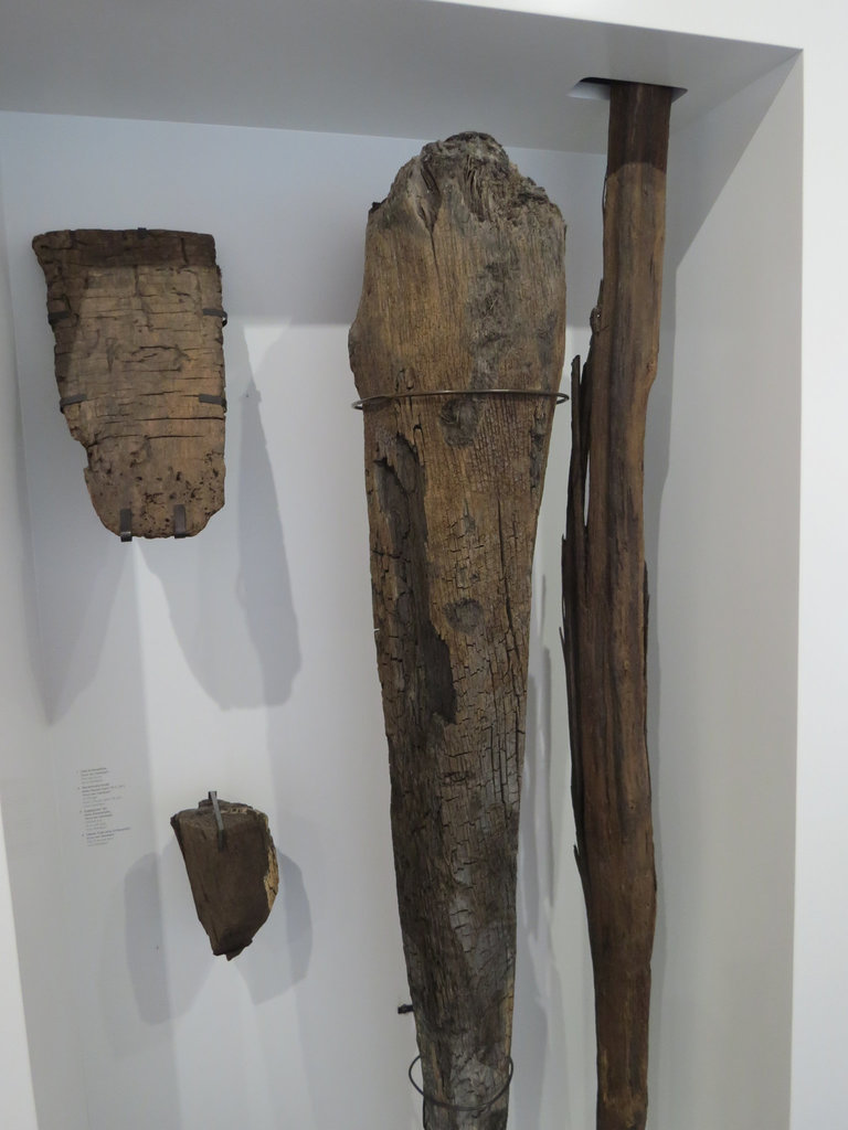 Ruffenhofen : restes de piles de poteaux de fondation retrouvées dans la région.