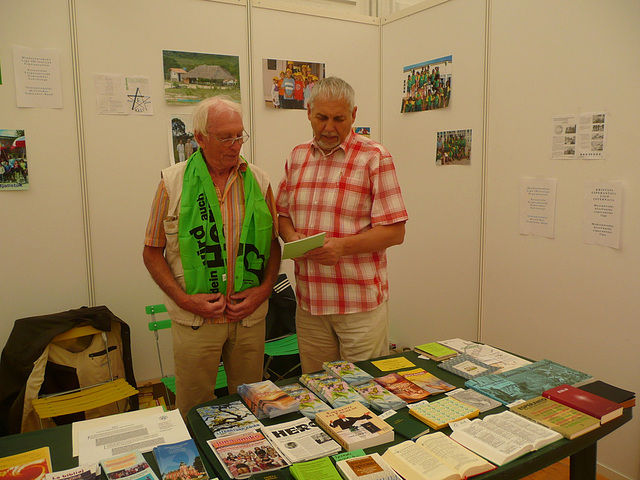 Unser Esperanto Stand auf dem ev. Kirchentag in Dresden