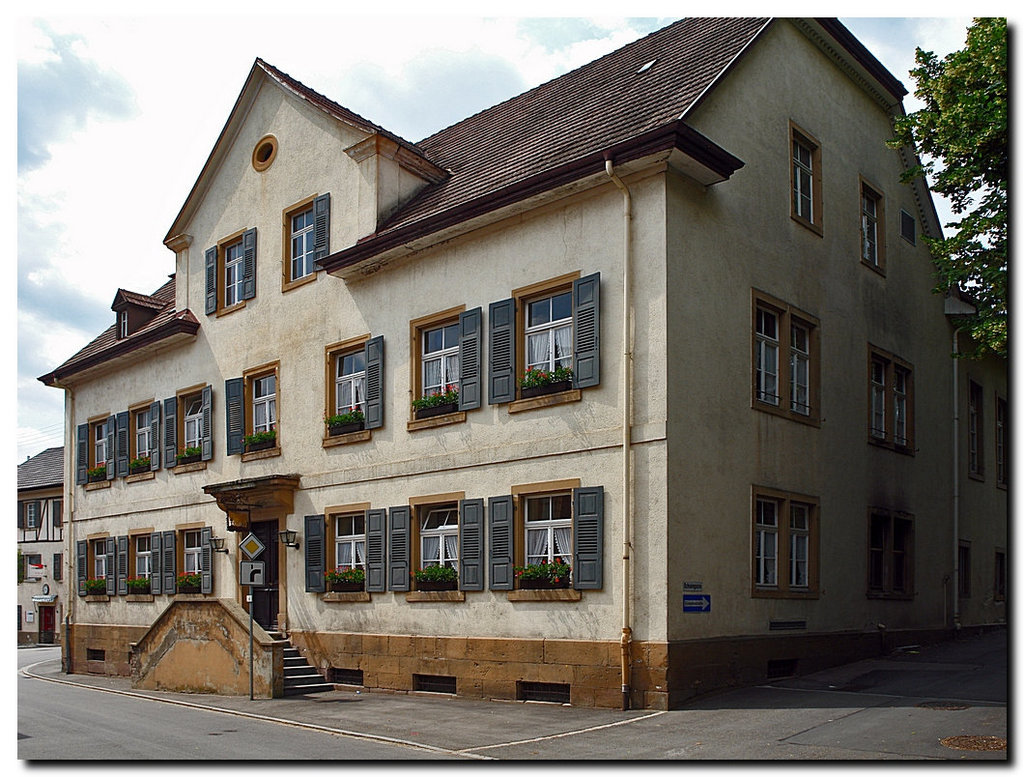 Haus mit Treppe