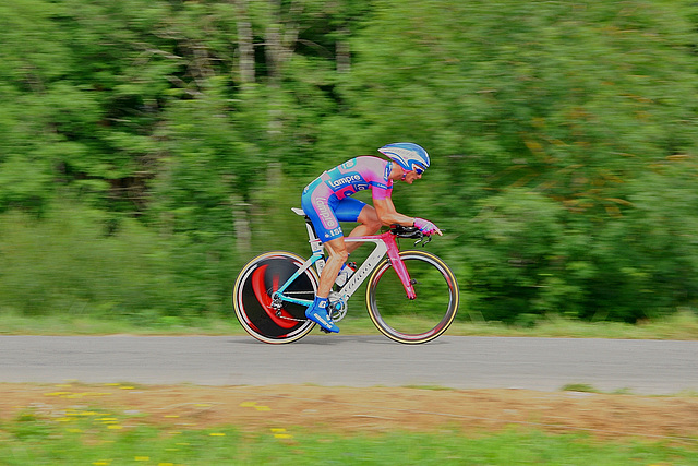 Flou-filé sur un Lampre