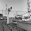 Bus stop at the bend