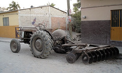 Lavage de tracteur en vue....