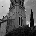 Campanile sur ciel d'orage