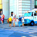 New-York city  - Lee Starsberg street yellow cab. NYC. July 2008 - Recadrage anonyme